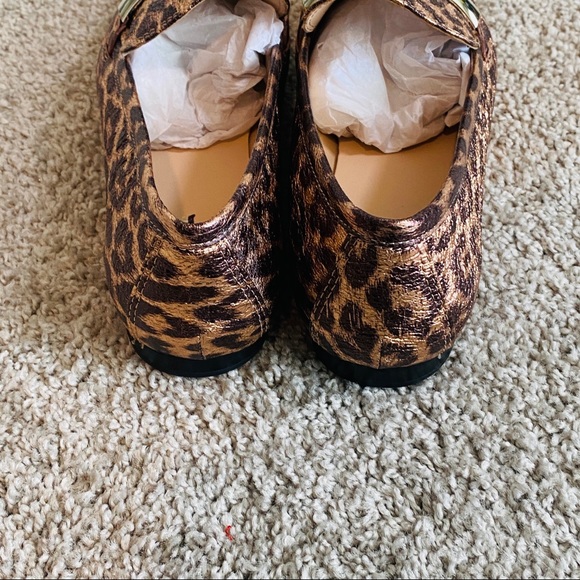 Kate Spade Metallic Leather Leopard Print Versatile Wear Loafers Size 9M - Picture 7 of 9